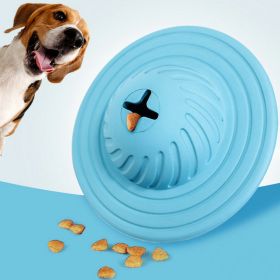 Food Dispensing Dog Treat Ball IQ Interactive Puzzle Toys for Medium Large Dogs Chasing Chewing Playing - Blue