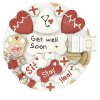 Get Well Soon Themed Dog Treats Gift Box - 21 treats