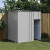 Dog House with Roof Light Gray 65"x60.2"x71.3" Galvanized Steel - Gray