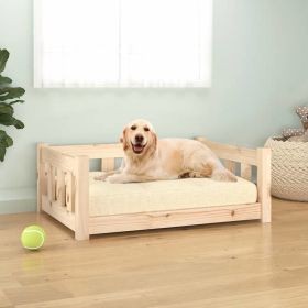 Dog Bed 29.7"x21.9"x11" Solid Wood Pine - Brown