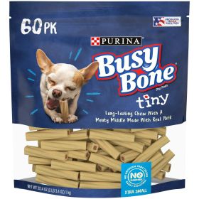 Purina Busy Bone Pork Long Lasting Chews for Dogs, 35.4 oz Pouch - Busy