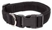 Pet Life 'Aero Mesh' 360 Degree Dual Sided Comfortable And Breathable Adjustable Mesh Dog Collar - Black - Medium