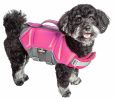 Dog Helios 'Tidal Guard' Multi-Point Strategically-Stitched Reflective Pet Dog Life Jacket Vest - Pink - Small