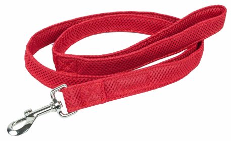 Pet Life 'Aero Mesh' Dual Sided Comfortable And Breathable Adjustable Mesh Dog Leash - Red