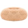 Pet Dog Bed Soft Warm Fleece Puppy Cat Bed Dog Cozy Nest Sofa Bed Cushion L Size - Brown - L