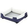 Pet Life "Dream Smart" Electronic Heating and Cooling Smart Pet Bed - Navy - Medium