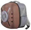 Pet Life 'Armor-Vent' External USB Powered Backpack with Built-in Cooling Fan - Brown