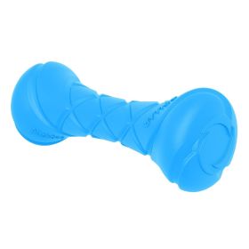 Dog Fetch Toy Outdoor Barbell Dog Toy for Small Medium and Large Breed Dogs Floating Dog Toy Blue Color - Pitchdog