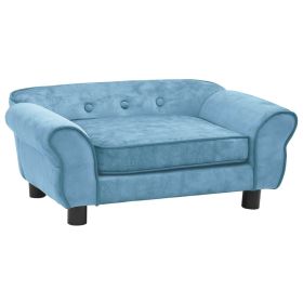 Dog Sofa Turquoise 28.3"x17.7"x11.8" Plush - Turquoise