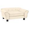 Dog Sofa Cream 28.3"x17.7"x11.8" Plush - Cream