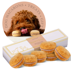 Dog Macarons - Count of 6 (Dog Treats | Dog Gifts) - Lavender