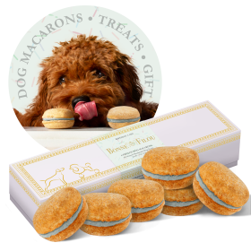 Dog Macarons - Count of 6 (Dog Treats | Dog Gifts) - Birthday Cake