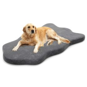 Orthopedic Dog Bed with Memory Foam Support for Large Dogs - Gray