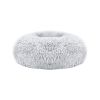 Soft Warm Puppy Cat Bed Dog Cozy Nest for S/M Dog - Gray - O/S