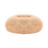 Soft Warm Puppy Cat Bed Dog Cozy Nest for S/M Dog - Apricot Yellow - O/S