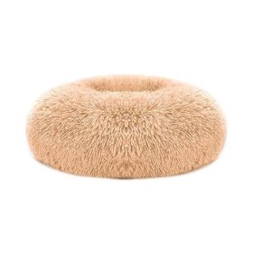 Soft Warm Puppy Cat Bed Dog Cozy Nest for S/M Dog - Apricot Yellow - O/S