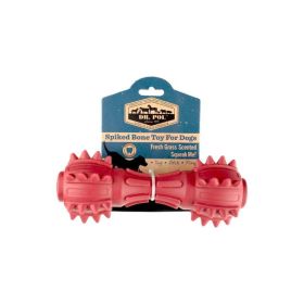 Dr. Pol TPR Spiked Squeak Bone- Red Dog Toy - Dr. Pol