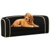 Foldable Dog Sofa Black 28.7"x26.4"x10.2" Plush Washable Cushion - Black