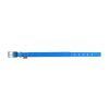 Blue Nylon Reflective Dog Adjustable Dog with Metal Buckle M size 15-18 inch Neck Heavy Duty - Collar