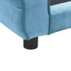 Dog Sofa Turquoise 28.3"x17.7"x11.8" Plush - Turquoise