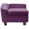 Dog Sofa Burgundy 28.3"x17.7"x11.8" Plush - Purple