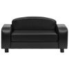 Dog Sofa Black 31.5"x19.7"x15.7" Faux Leather - Black