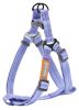 Touchdog 'Macaron' 2-in-1 Durable Nylon Dog Harness and Leash - Purple - Medium