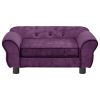 Dog Sofa Burgundy 28.3"x17.7"x11.8" Plush - Purple