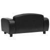 Dog Sofa Black 31.5"x19.7"x15.7" Faux Leather - Black