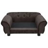 Dog Sofa Brown 28.3"x17.7"x11.8" Plush - Brown