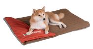 Dog Helios 'Expedition' Sporty Travel Camping Pillow Dog Bed - Red / Brown