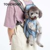 Touchdog 'Wiggle-Sack' Fashion Designer Front and Backpack Dog Carrier - Blue - Medium