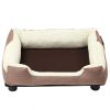 Pet Life "Dream Smart" Electronic Heating and Cooling Smart Pet Bed - Mocha Brown - Large