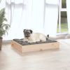 Dog Bed 24.2"x19.3"x3.5" Solid Wood Pine - Brown