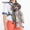 Touchdog 'Wiggle-Sack' Fashion Designer Front and Backpack Dog Carrier - Blue - Medium