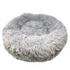 Pet Life 'Nestler' High-Grade Plush and Soft Rounded Dog Bed - Grey - Medium