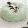 Pet Bed For Dog & Cat; Plush Cat Bed Warm Dog Bed For Indoor Dogs; Plush Dog Bed; Winter Cat Mat - Light Green - 50cm/19.7in