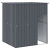 Dog House with Roof Anthracite 65"x60.2"x71.3" Galvanized Steel - Anthracite