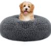 Soft Warm Puppy Cat Bed Dog Cozy Nest for S/M Dog - Dark Gray - O/S