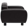 Dog Sofa Black 31.5"x19.7"x15.7" Faux Leather - Black