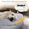 Washable Fluffy Human Dog Bed with Soft Blanket and Plump Pillow  - Gray