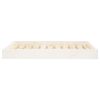 Dog Bed White 36"x25.2"x3.5" Solid Wood Pine - White