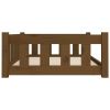 Dog Bed Honey Brown 37.6"x25.8"x11" Solid Wood Pine - Brown