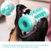 Dog Molar Toothbrush Toys Chew Cleaning Teeth Safe Puppy Dental Care Soft Pet Cleaning Toy Supplies - Blue Ball