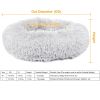 Pet Dog Bed Soft Warm Fleece Puppy Cat Bed Dog Cozy Nest Sofa Bed Cushion L Size - Gray - L