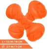 Dog Fetch Toy Outdoor Barbell Dog Toy for Small Medium and Large Breed Dogs Floating Dog Toy Orange - Pitchdog