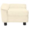 Dog Sofa Cream 28.3"x17.7"x11.8" Plush - Cream