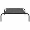 Elevated Dog Bed Black L Textilene - Black