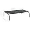 Elevated Dog Bed Black S Textilene - Black