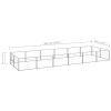 Dog Kennel Silver 129.2 ft¬≤ Steel - Silver